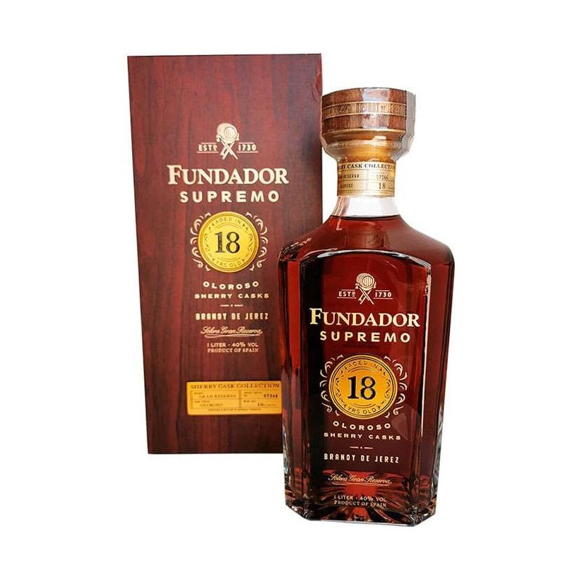 BRANDY FUNDADOR SUPREMO 18 100 CL