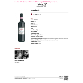 VINO ROSSO BAROLO BUSSIA 2017 VIGLIONE 75 CL