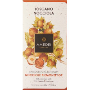 CIOCCOLATO TOSCANO NOCCIOLA LATTE E NOCCIOLE AMEDE