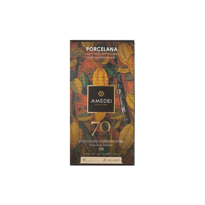 CIOCCOLATO PORCELANA FONDENTE 70% LIMITED AMEDEI 5