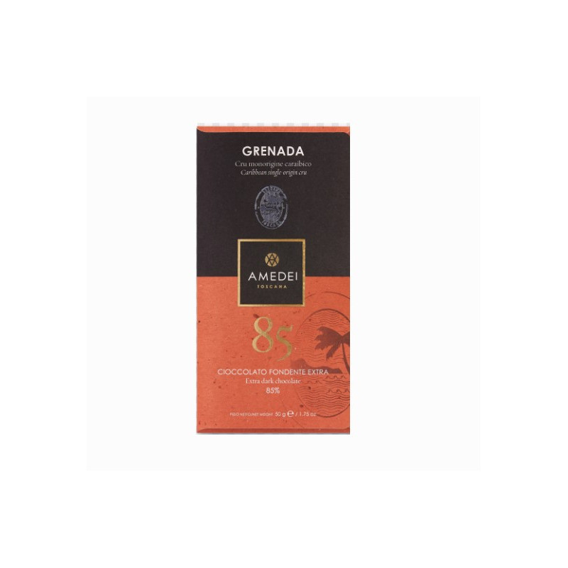 CIOCCOLATO GRENADA FONDENTE 85% AMEDEI 50 GR