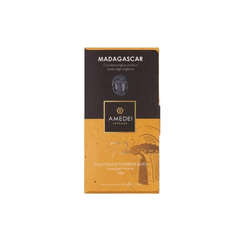 CIOCCOLATO MADAGASCAR FONDENTE 72% AMEDEI 50 GR