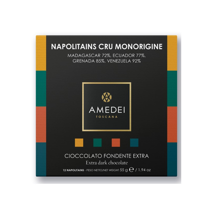 CIOCCOLATO NAPOLITAINS SEL. 12 I CRU AMEDEI 55 GR