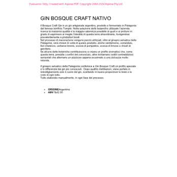 GIN BOSQUE CRAFT NATIVO 500 ML