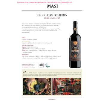 VINO ROSSO BROLO CAMPOFIORIN IGT MASI 750 ML