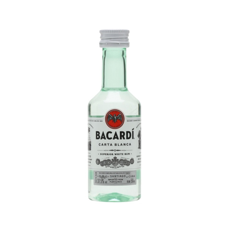 RUM CARTA BLANCA MIGNON BACARDI 5 CL