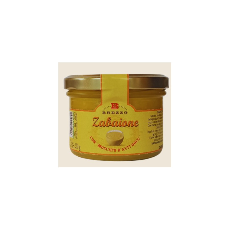 ZABAIONE AL MOSCATO D'ASTI DOCG BREZZO 220 GR