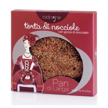 TORTA DI LANGA NOCCIOLE CIOCCOLATO BREZZO 300 GR