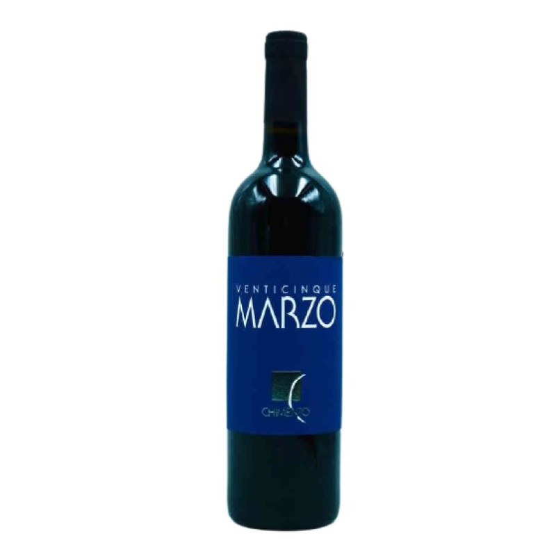 VINO ROSSO VENTICINQUE MARZO CHIMENTO 75 CL