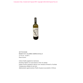 VINO BIANCO SETTECHIESE SERRACAVALLO 75 CL