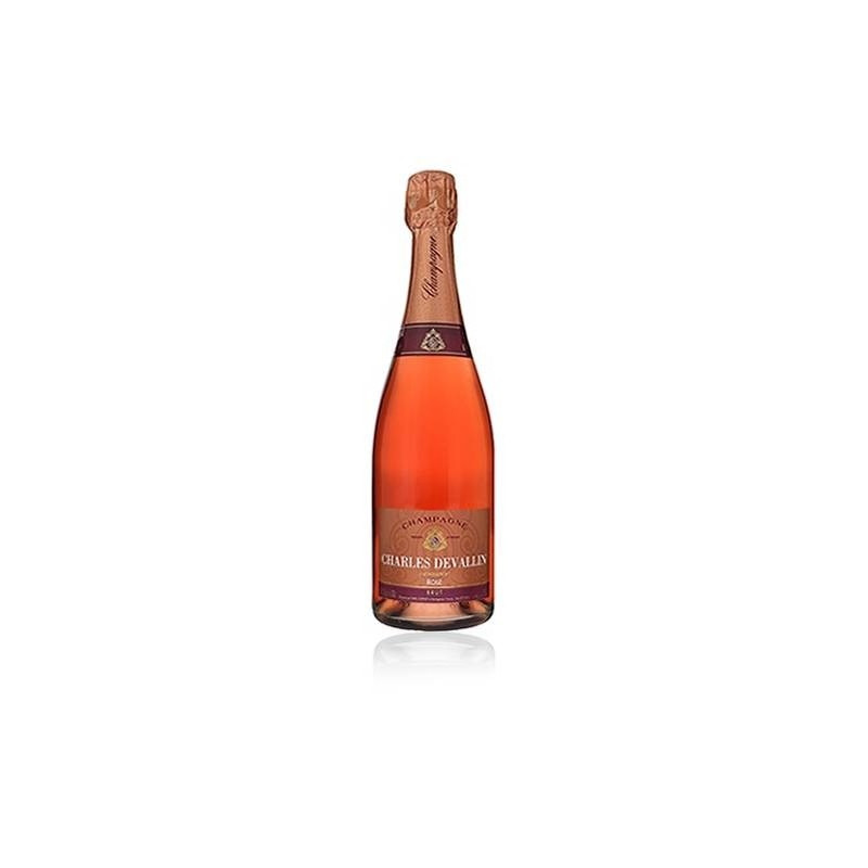 CHAMPAGNE CHARLES DEVALLIN ROSE' MAJOLINI 75 CL