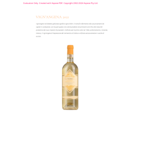 VINO BIANCO DOCG VIGN'ANGENA CAPICHERA 75 CL