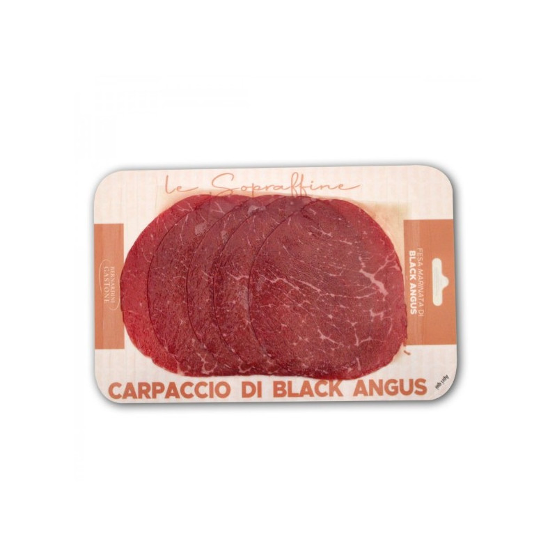 CARPACCIO FESA MARINATA BLACK ANGUS GASTONE 100 GR