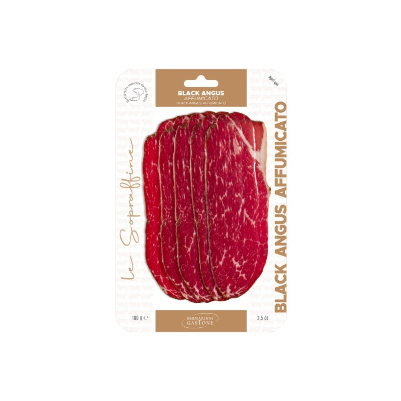 BLACK ANGUS AFFUMICATO PREAFFETTATO GASTONE 100 GR