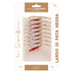 LARDO PATA NEGRA STAGIONATO GASTONE 70 GR