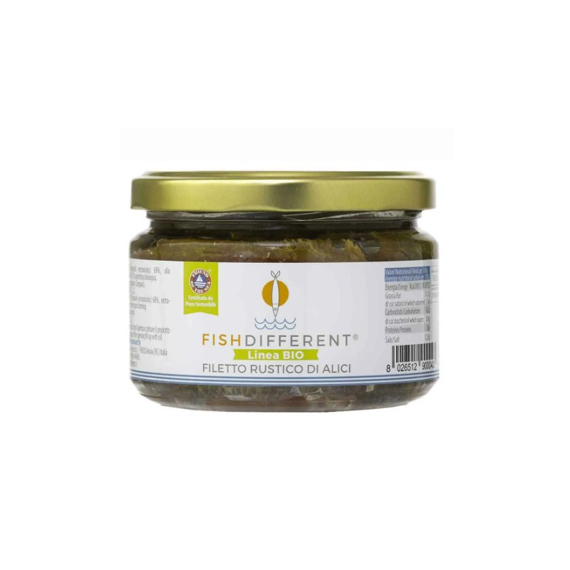 FILETTI DI ALICI RUSTICO FISHDIFFERENT 250 GR