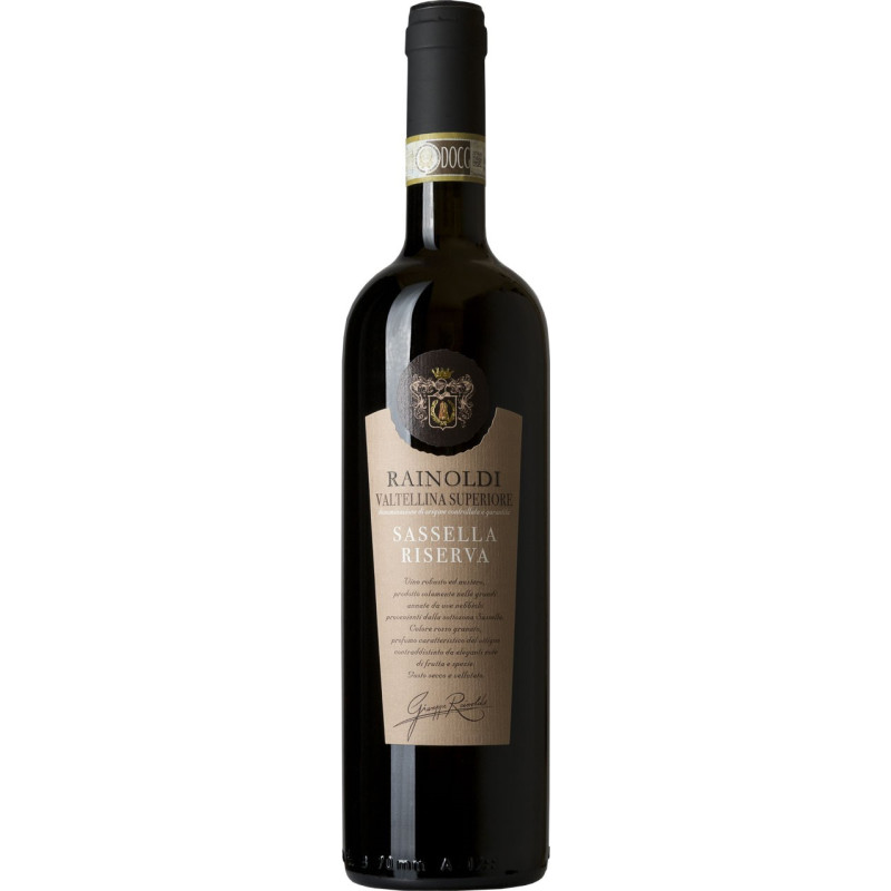 VINO ROSSO SASSELLA RISERVA RAINOLDI 75 CL