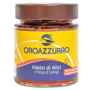 FILETTI DI ALICI NDUJA DI SPILINGA OROAZZURRO 140