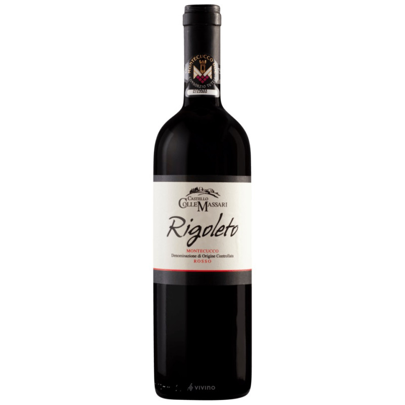 VINO ROSSO RIGOLETO MONTECUCCO COLLEMASSARI 75 CL