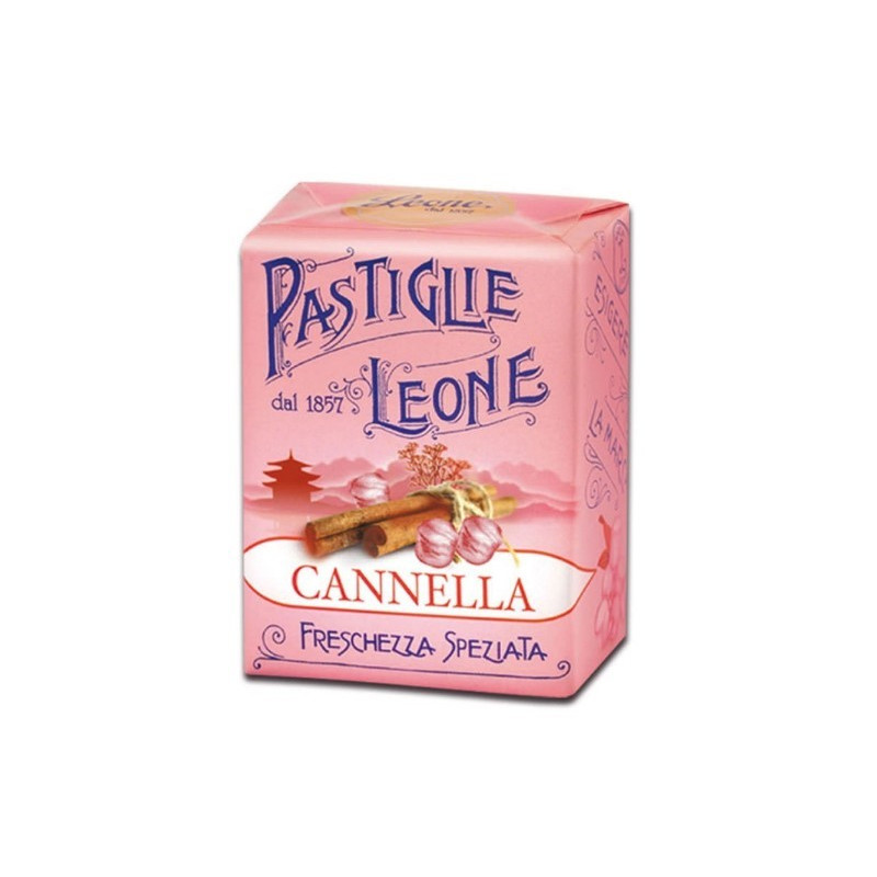 CARAMELLE PASTIGLIA CANNELLA ASTUCCIO LEONE 27 GR