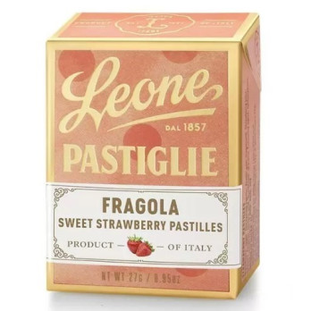 CARAMELLE PASTIGLIA FRAGOLA ASTUCCIO LEONE 27 GR