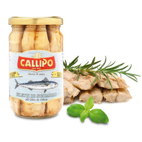 CALLIPO FILETTI SGOMBRO OLIO OLIVA VETRO 290 GR