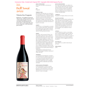 VINO ROSSO BELL'ASSAI DOC DONNAFUGATA 75 CL