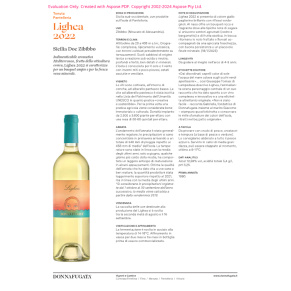 VINO BIANCO ZIBIBBO LIGHEA DONNAFUGATA 75 CL