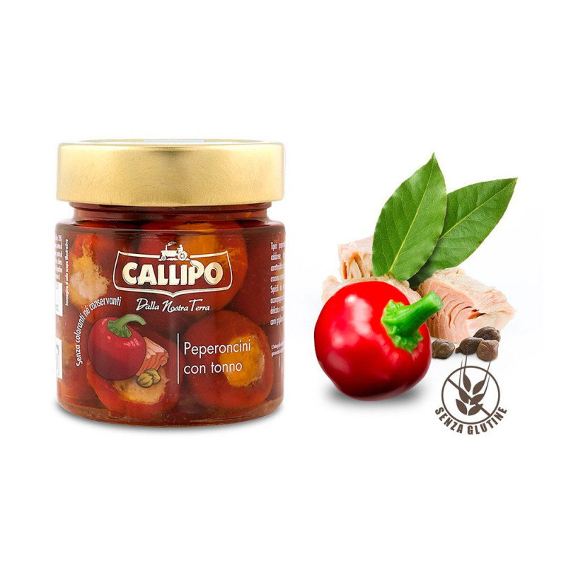 PEPERONCINI CON TONNO CALLIPO 225 GR