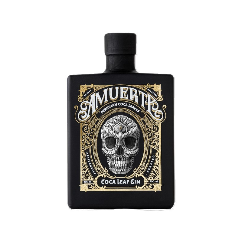 GIN COCA LEAF BLACK AMUERTE 70 CL