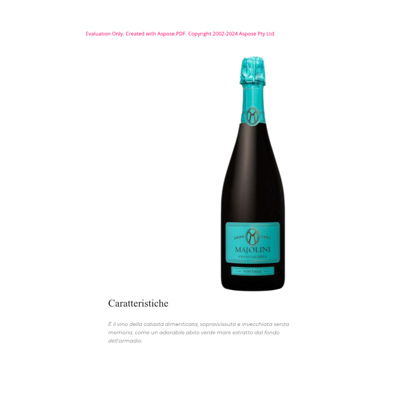 FRANCIACORTA MAGNUM BRUT VINTAGE AST. MAJOLINI 1,5