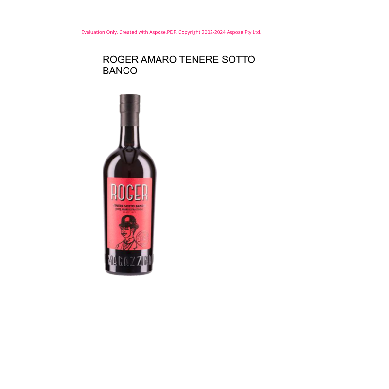 LIQUORE ROGER AMARO 700 ML