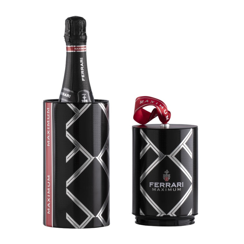 BOX TONDO MAXIMUM BLANC DE BLANCS FERRARI 75 CL
