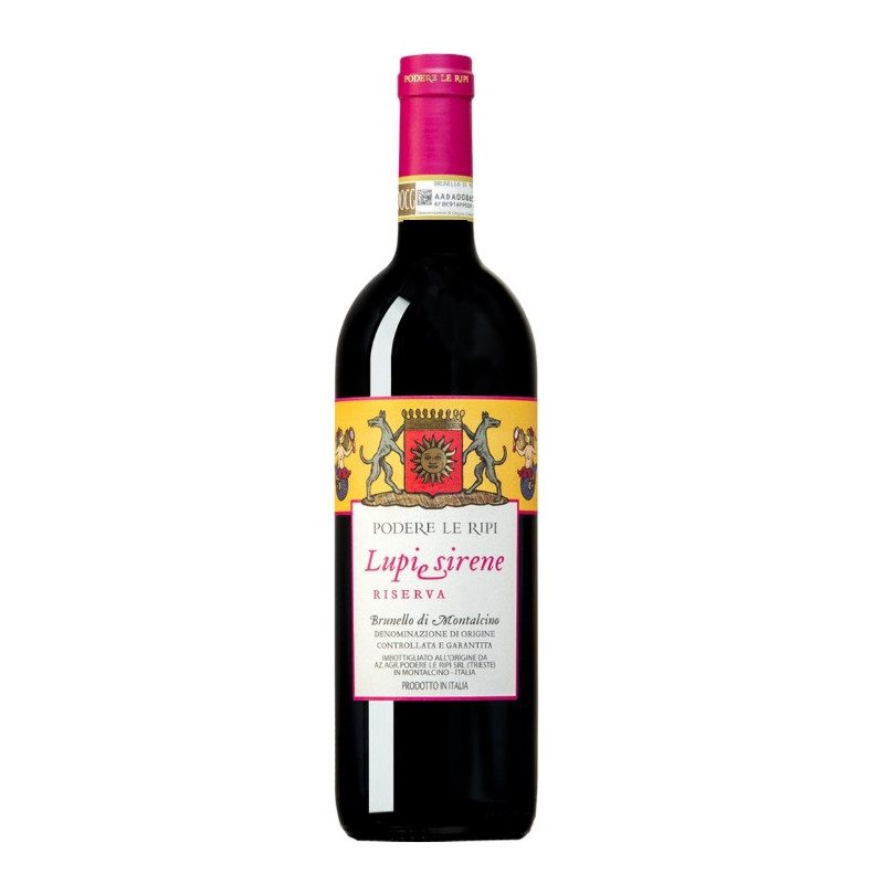 VINO ROSSO DI MONTALCINO LUPI E SIRENE LE RIPI 75