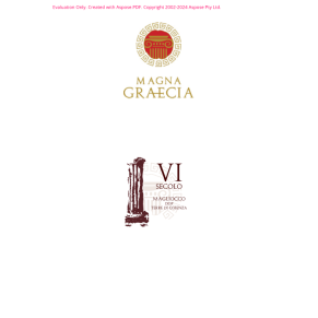 VINO ROSSO VI SECOLO MAGNA GRAECIA 75 CL