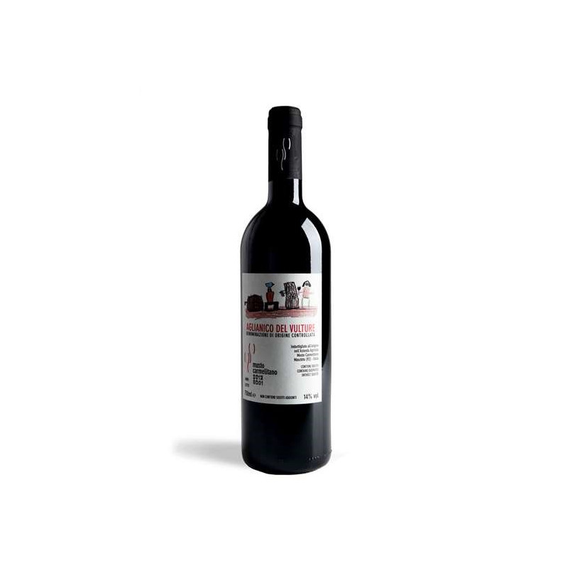 VINO ROSSO ETICHETTA BIANCA MUSTO CARMELITANO 75 C