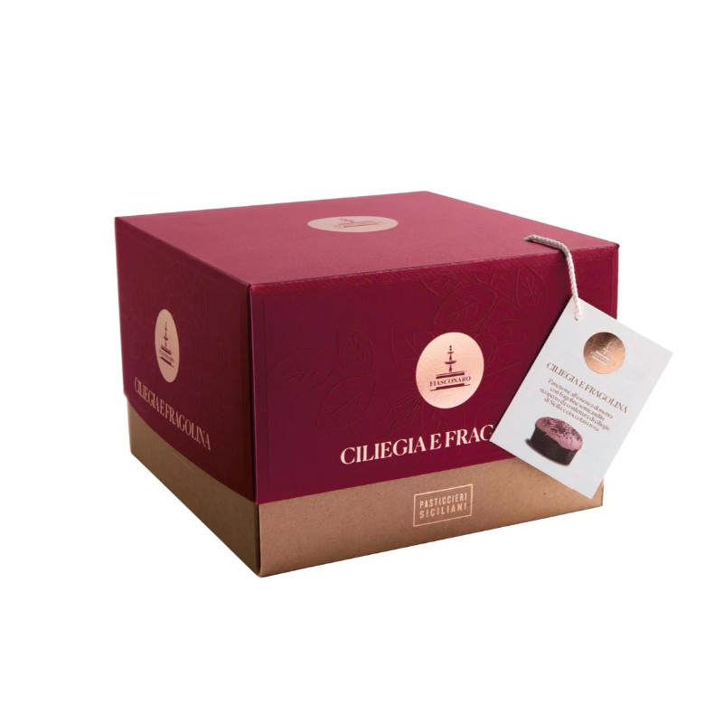 PANETTONE FRAGOLINE E CILIEGIE FIASCONARO 1 KG