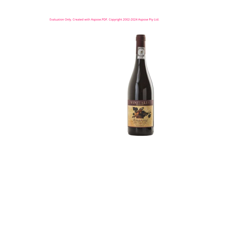 VINO ROSSO AMARONE VALPOLICELLA 2018 CANTINIERE D'