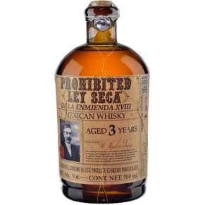 WHISKY PROHIBITED LEY SECA 700 ML