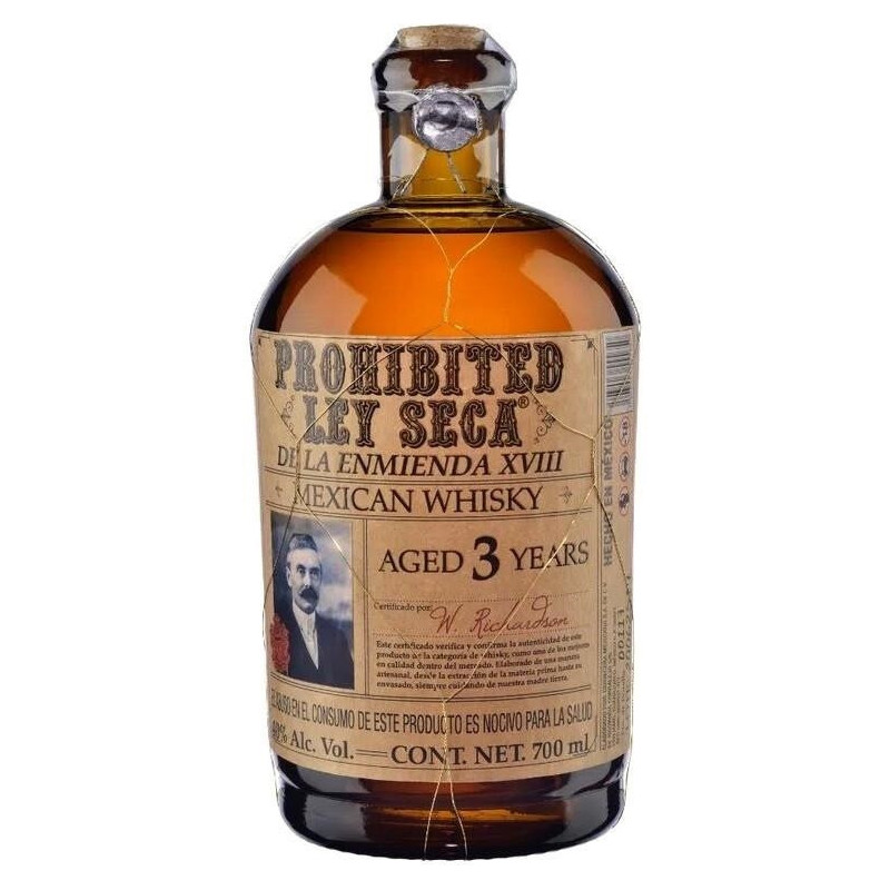 WHISKY PROHIBITED LEY SECA 700 ML