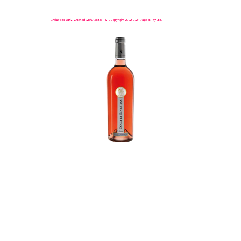 VINO ROSATO COLLI DI GINESTRA RUSSO&LONGO 75 CL