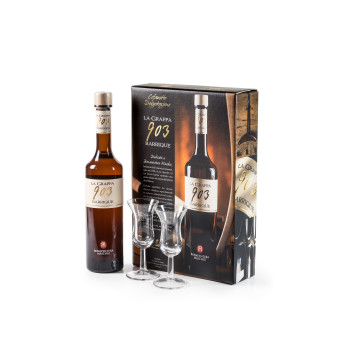 GRAPPA 903 BARRIQUE+ 2BICCH. B.MASCHIO 350 ML