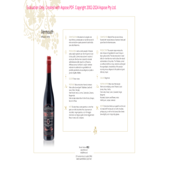 VERMOUTH ETRUSCO NERO FERTUNA 75 CL
