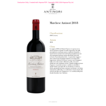 VINO ROSSO RISERVA VILLA ANTINORI 75 CL