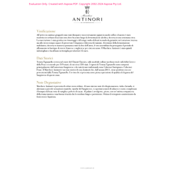 VINO ROSSO RISERVA VILLA ANTINORI 75 CL