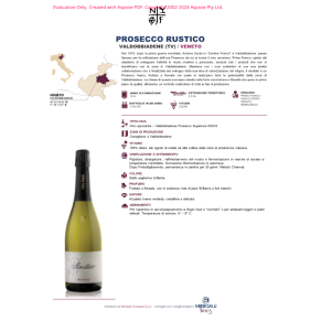 PROSECCO VALDOBBIADENE RUSTICO' NINO FRANCO 75 CL