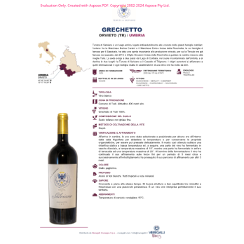 VINO BIANCO GRECHETTO TENUTA DI SALVIANO 75 CL