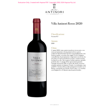 VINO ROSSO VILLA ANTINORI 75 CL