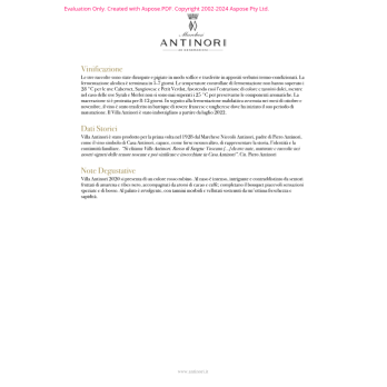 VINO ROSSO VILLA ANTINORI 75 CL