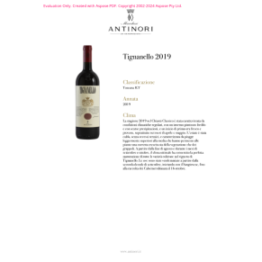 VINO ROSSO TIGNANELLO 2022 ANTINORI 75 CL